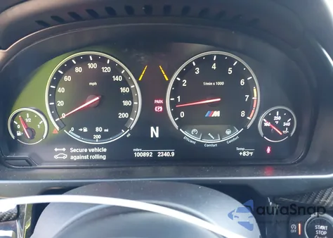 2016 BMW X5 M из США, поврежденный, VIN 5YMKT6C57G0R78071